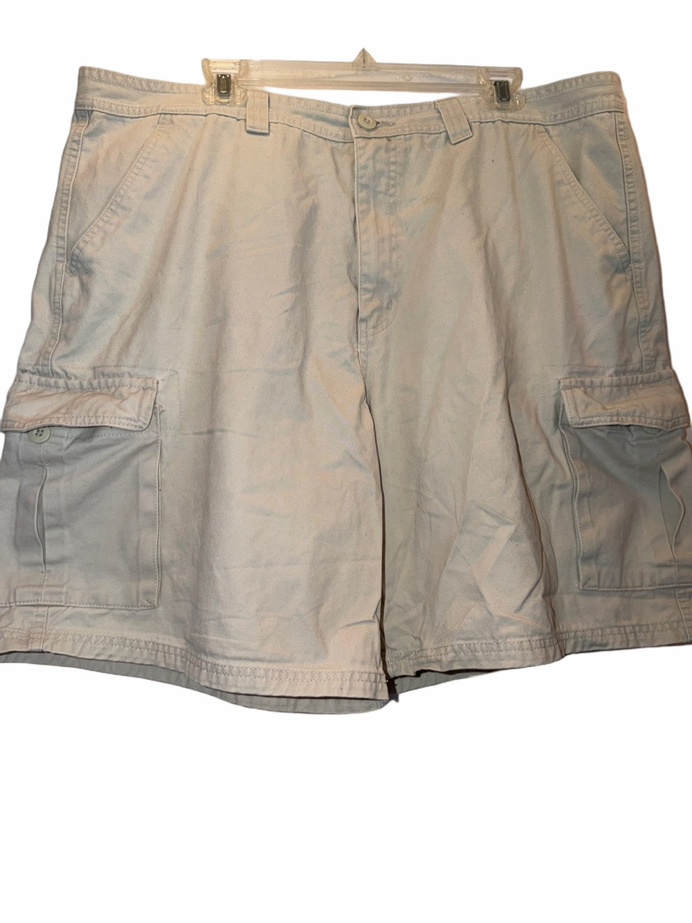 Faded Glory Originals, Cargo Shorts, Light Khaki, SZ 42, Inseam 10”, (T2-350)